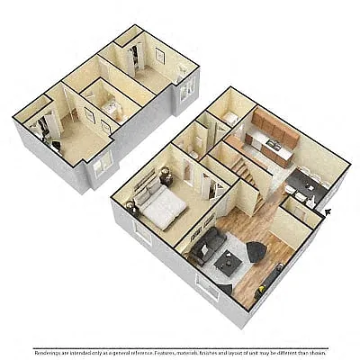 Floor plan Three Bedroom 32A
