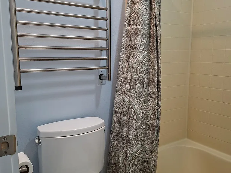 Programable towel warmer for that spa like feel....and bidet toilet to boot!