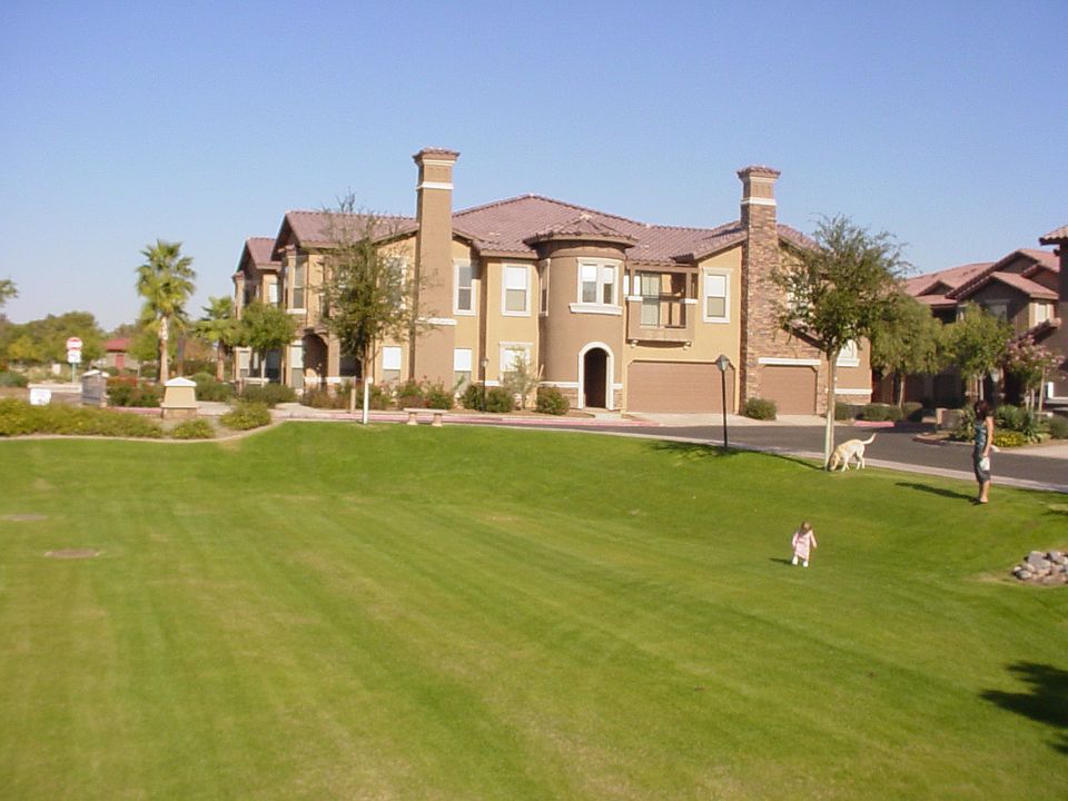 From the front door.