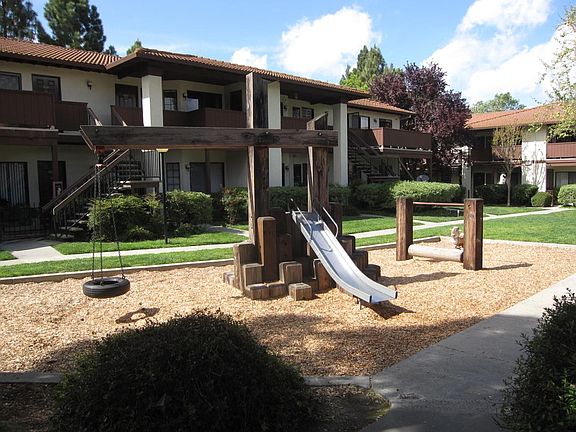Tiny tot playground next to unit