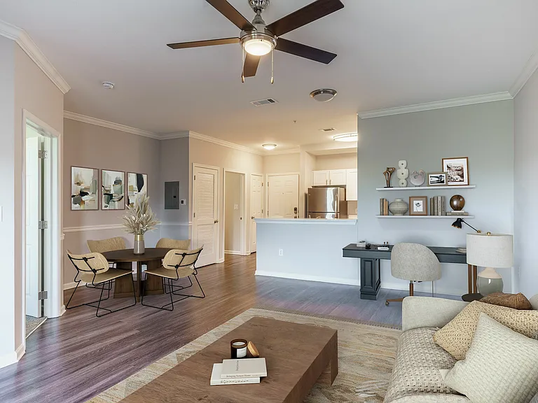 Modern open-concept living room