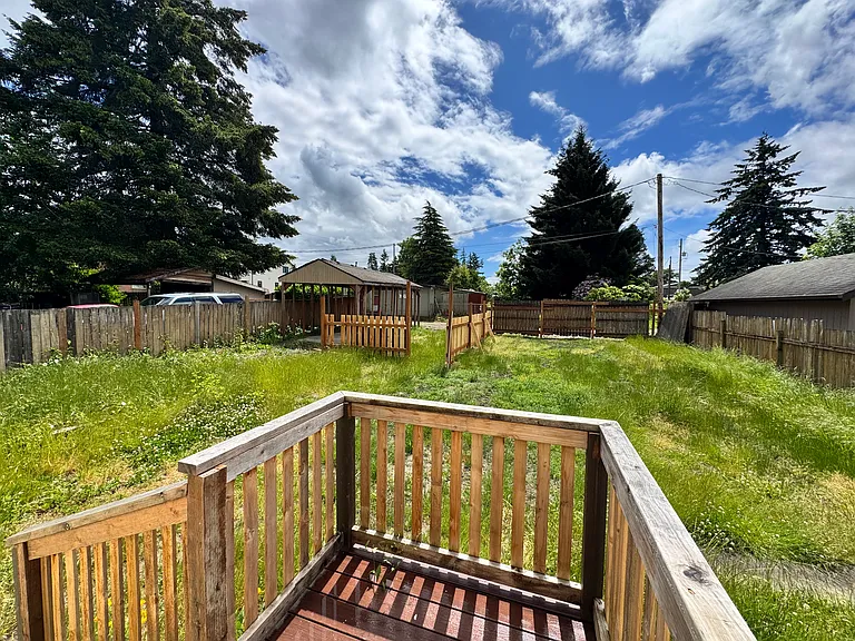 Back yard from the deck