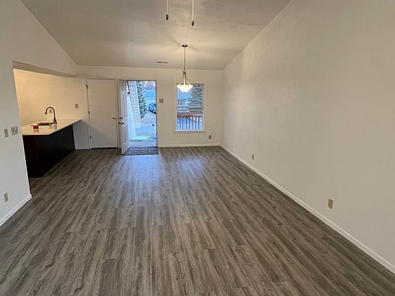 View from patio to front door