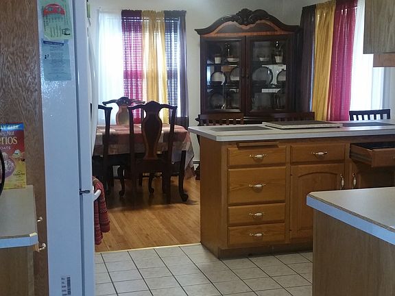 Kitchen into dining room