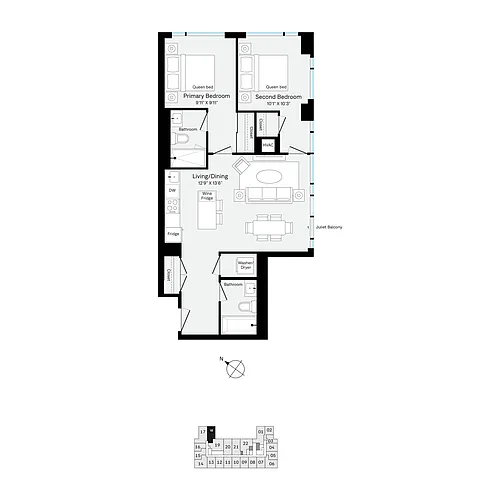 Floor plan Q0718