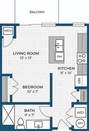 Floor Plan 0BR C | Seasons at Hoffman Estates | Apartments in Hoffman Estates, IL Floor Plan 0BR C | Seasons at Hoffman Estates | Apartments in Hoffman Estates, IL