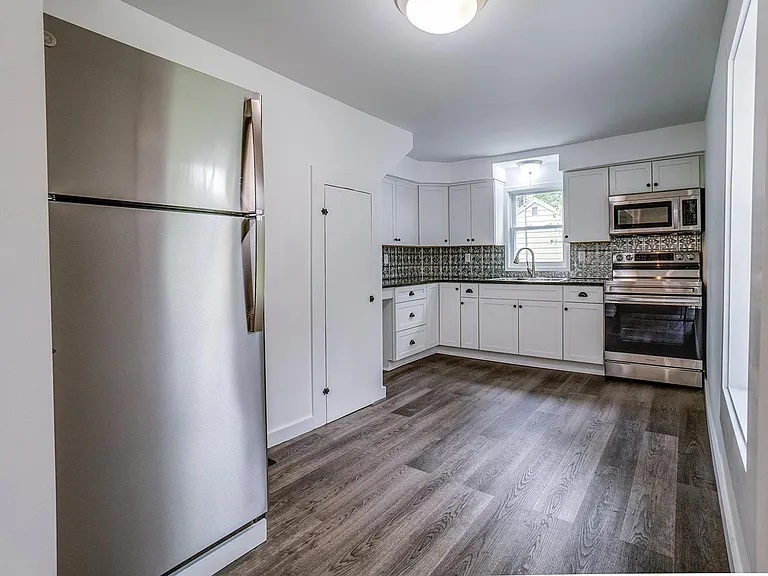 New fridge on left