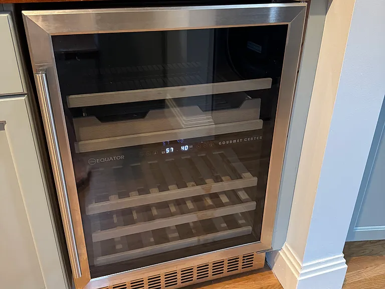 upstairs kitchen beverage fridge