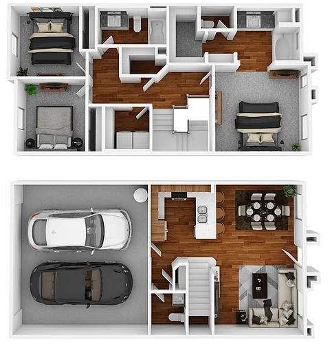 Floor plan Three Bedroom