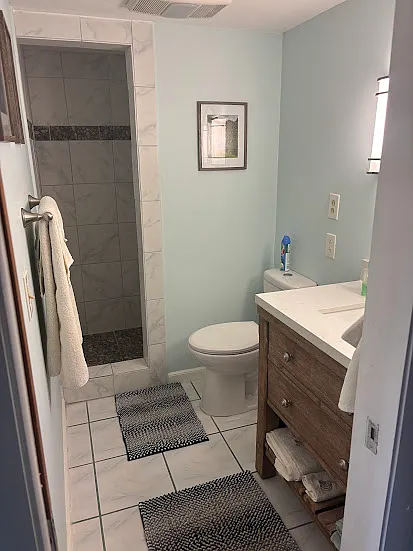 Walk in shower for master bedroom