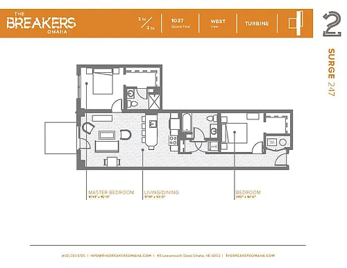Floor plan Surge Floor Plan