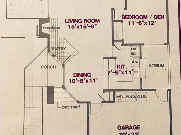 Home is mirror image of this floor plan.