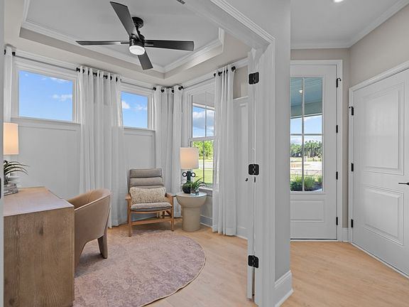 Beautiful Entry. Model Home Representation.