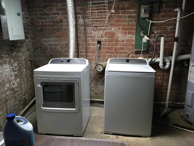Laundry in basement