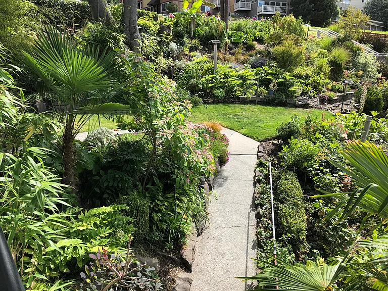 Lush gardens