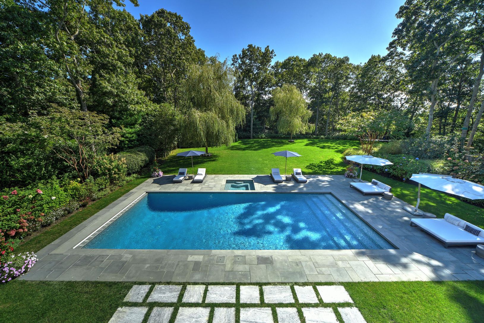  pool view from second floor