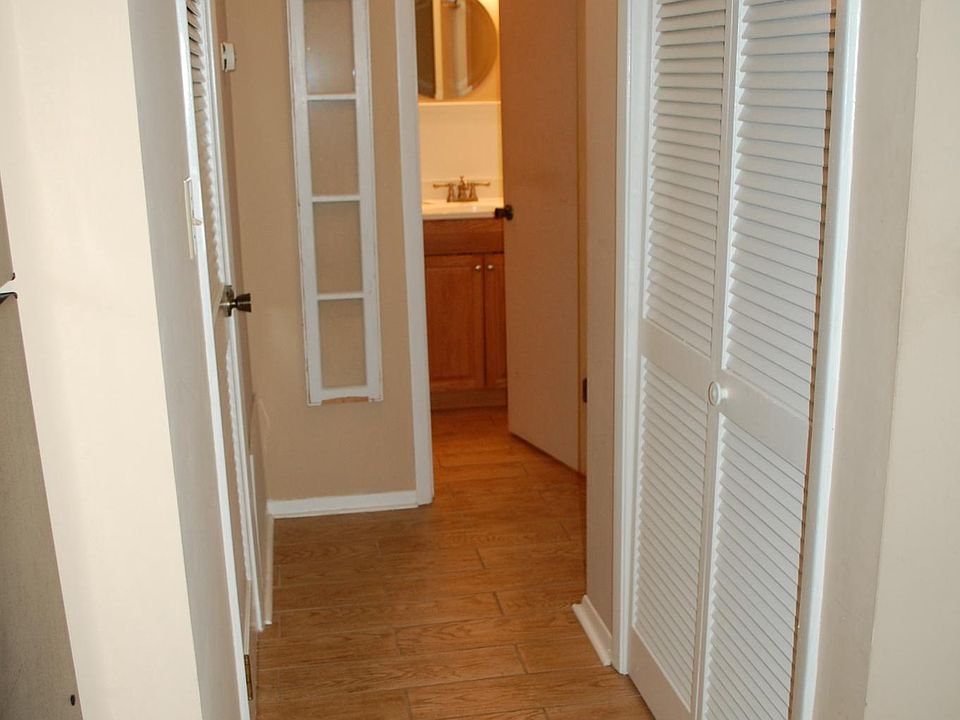 Hallway with lots of closet space