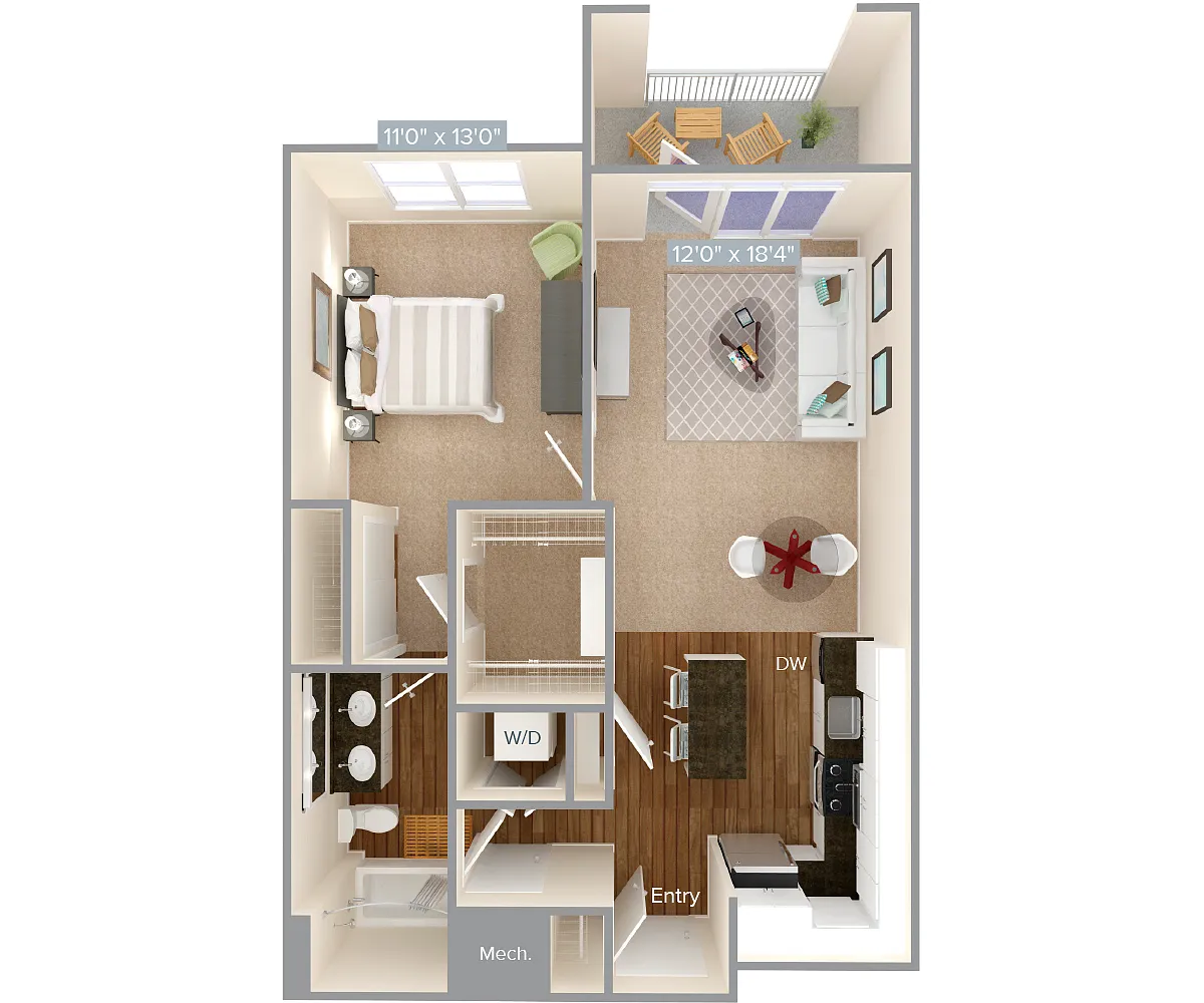 Floor plan A3-1-750