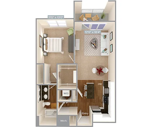 Floor plan A3-1-750