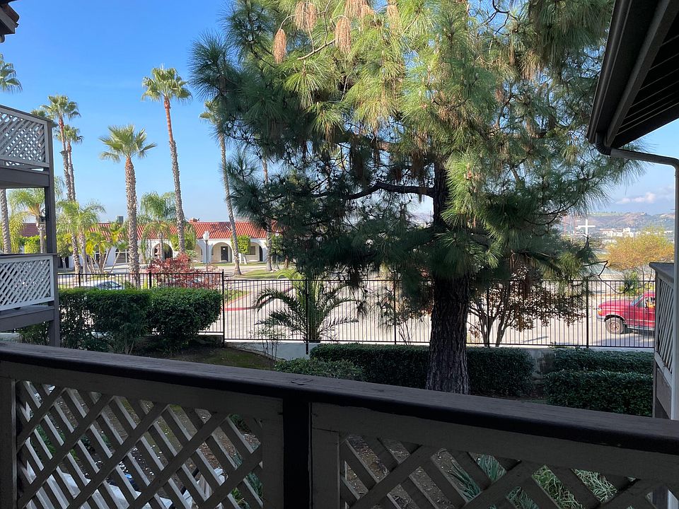 Quiet peaceful balcony overlooking the church