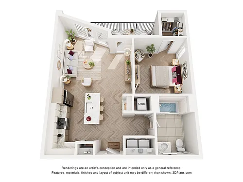Floor plan Mauve