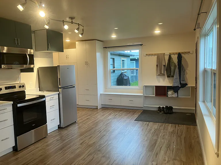 Kitchen and living room