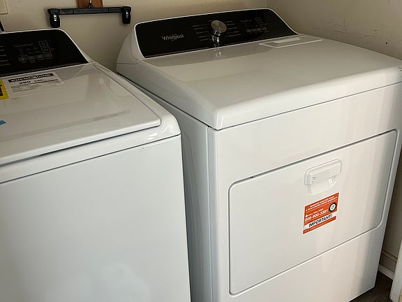 New washer and dryer installed.