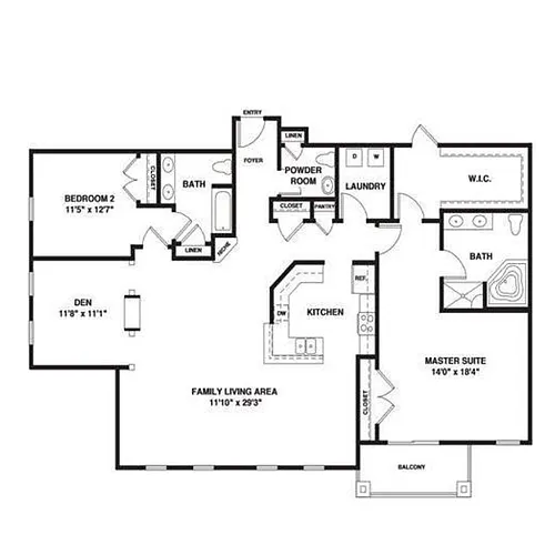 Floor plan New Yorker II