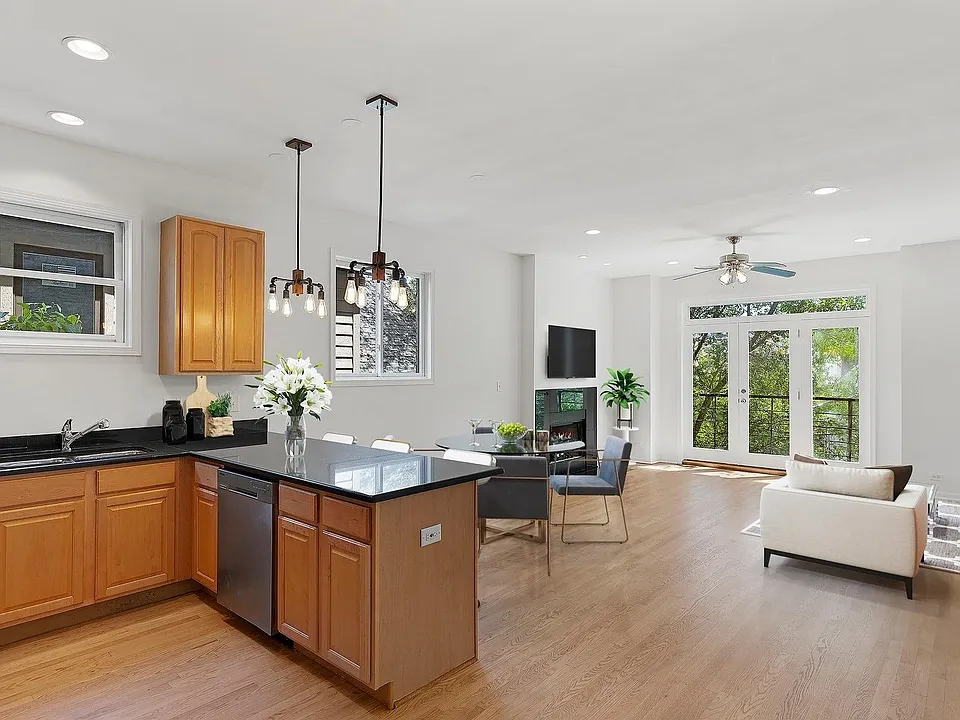 Lots of natural light in the main living space