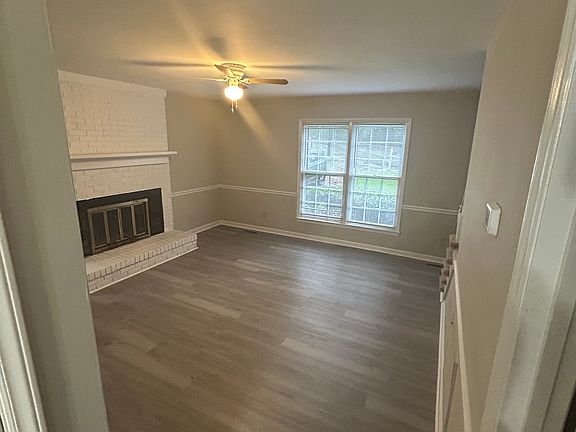 Living room with new flooring