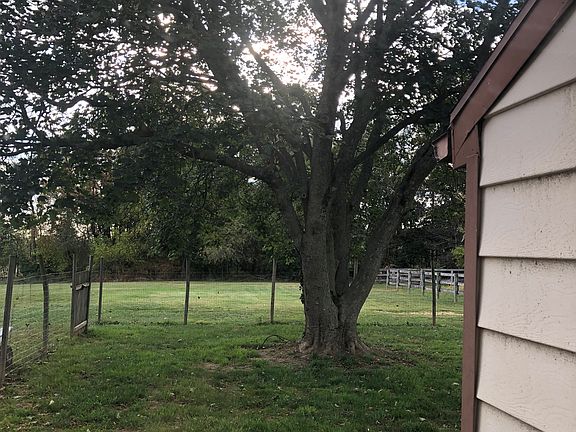 Fenced pet area opens to foyer with additional open backyard. Total acreage .81 acres.