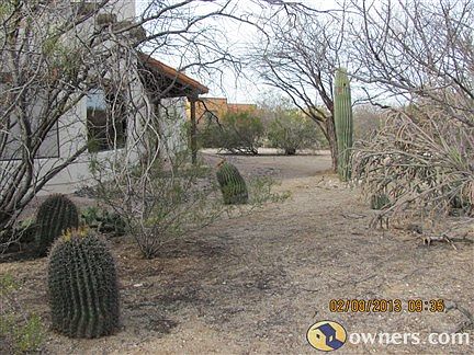 View facing west of the front of the house