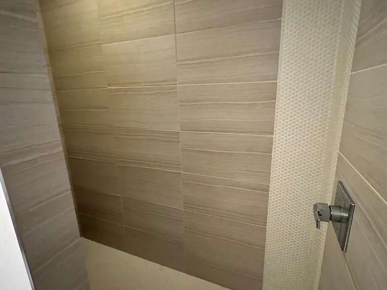 Modern shower in Primary #2 bath.