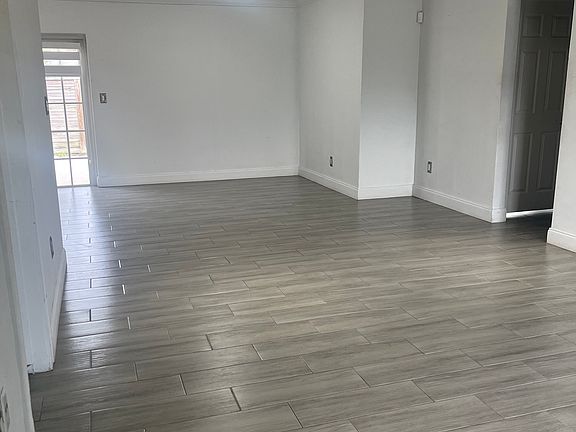 Living room and dining room