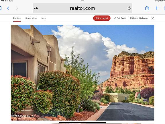 Great red rock views