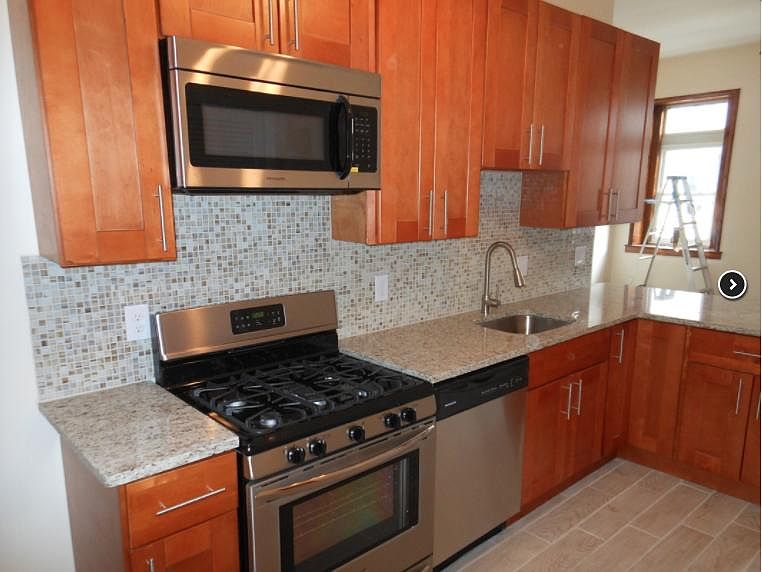 Kitchen detail into living area