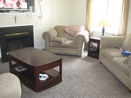 Great room with fireplace