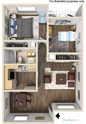 Floor plan Magnolia - 2C