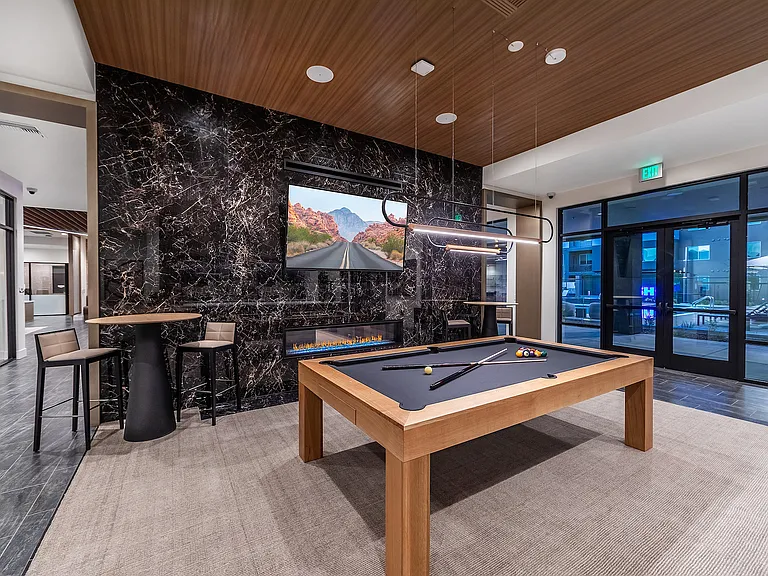 Enjoy a game of pool while watching the game