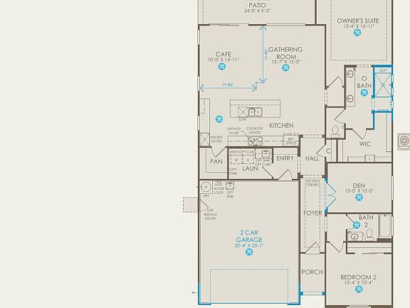 Bellwood Floor Plan, Quick Move-in Home, Floor 1