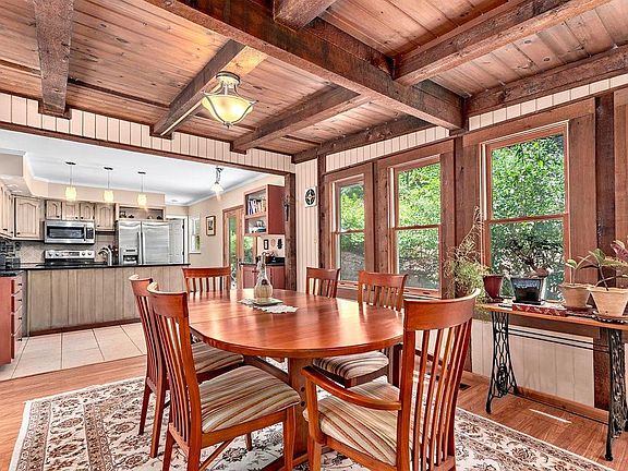 Dining area adjoining kitchen.