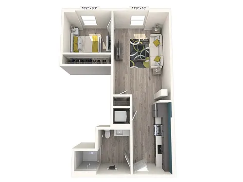 Floor plan AM2-FinishII-621-656sf