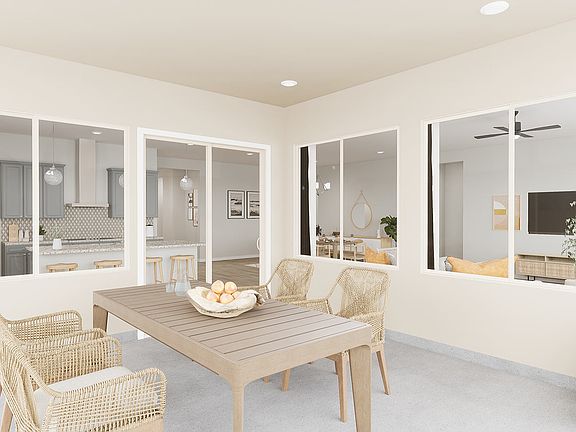 Pearce Floorplan Covered Outdoor Living Rendering