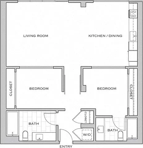 Floor plan 2J
