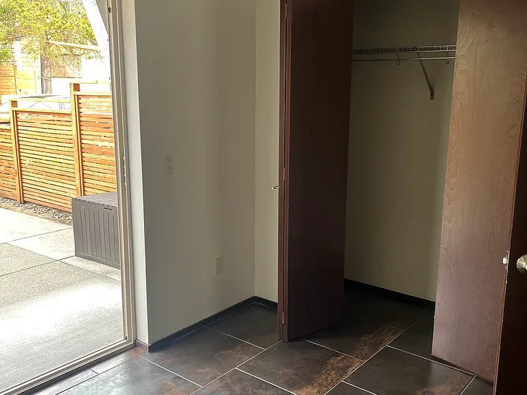 Closet included in first floor bedroom/office.