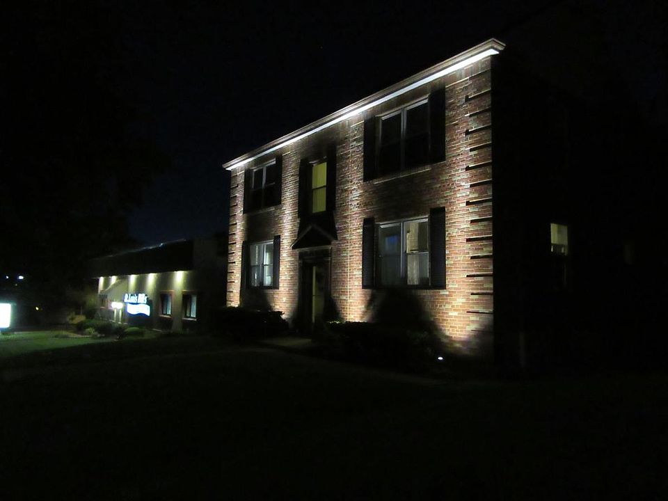 Night view looking west