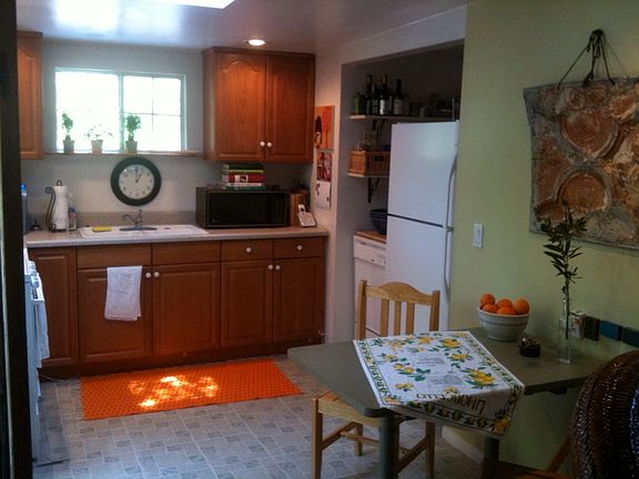 A look at with furnishings, but it is being rented unfurnished and all walls are currently white.