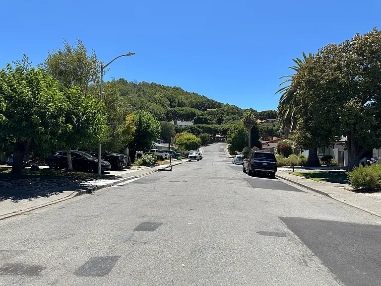 View of the street by our home