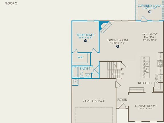 Mitchell Floor Plan, Quick Move-in Home, Floor 1