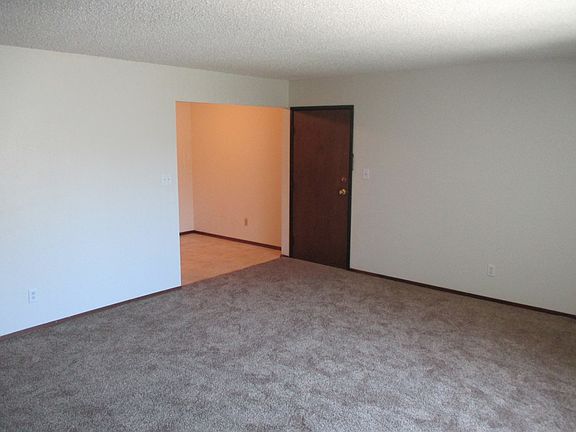 Front door into living room